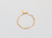 Paperclip Chain Bracelet, Medium, Gold Plated
