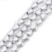 Platinum Plated Hematite Heart Beads