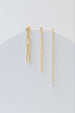 Paperclip Chain Earrings, Chunky, Gold Plated