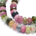 Tourmaline Semi-Precious Faceted Rondelle Beads - 5mm