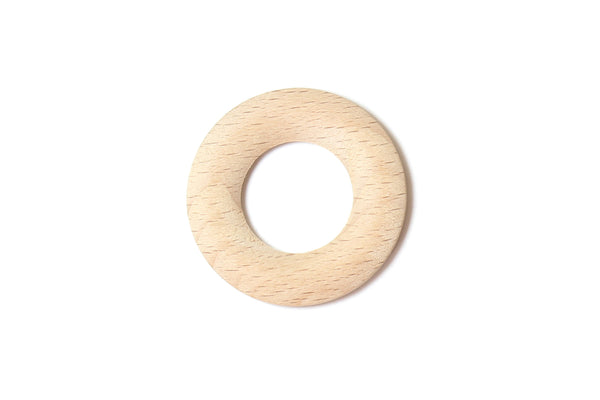 Ring 'Donut' Wooden Bead 45mm