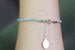 Kerrie Berrie Colourful Genuine Real Aquamarine and Silver Bracelet in Blue