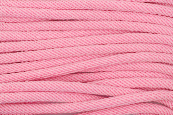 Cotton 'Rope' Cord in Baby Pink - 3mm (3 metres)