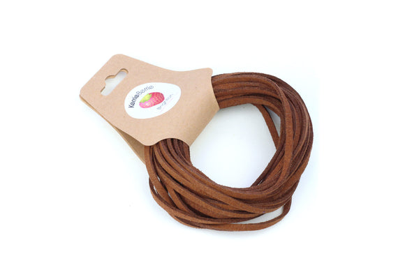 Faux Suede Cord in Brown – 3mm (5m)