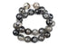 Kerrie Berrie UK Semi Precious Agate Bead Strands for Jewellery Making in Cloudy Charcoal Grey