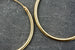 30mm real gold plated sterling silver hoop earrings
