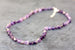 Simple beaded semi-precious Amethyst necklace