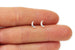 Sterling Silver Tiny Moon Stud Earrings