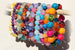 Agate Semi-Precious Multi-colour Bracelet (14mm Beads)