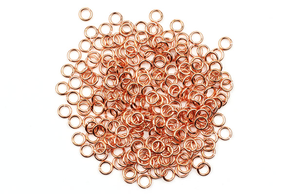 Kerrie Berrie 5mm Rose Gold Open Jump Rings for Jewellery Making