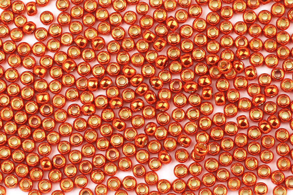 Kerrie Berrie Size 8 Seed Beads for Jewellery Making With UK Delivery in  metallic orange