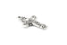 Tierracast Silver Plated Crucifix Cross with Floral Detail