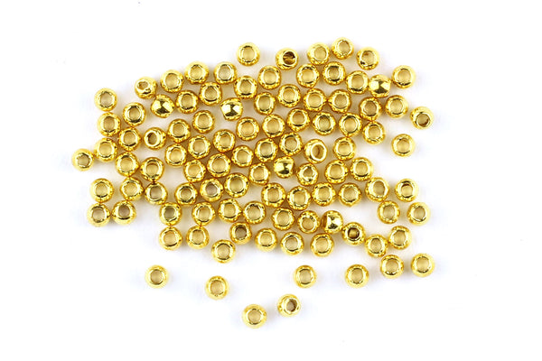 Kerrie Berrie Gold Round Bead Crimps for Jewellery Making