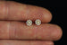Kerrie Berrie Sterling Silver Gold Plated Snowflake Stud Earrings