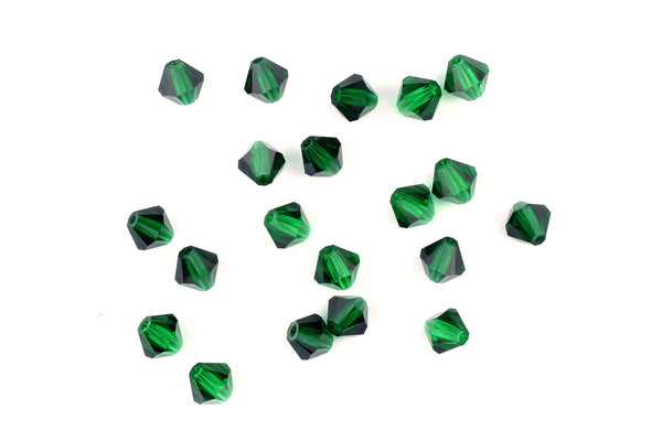 Kerrie Berrie Machine Cut Glass for Jewellery Making in green