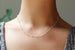 Kerrie Berrie Simple and Short Silver Chain Necklace with Ball Detail