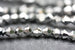 Kerrie Berrie UK 4mm Glass Bicone Beads for Jewellery Making and Beading in Iridescent Pewter Grey