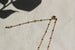 Kerrie Berrie Simple and Short Gold Chain Necklace with Ball Detail