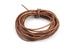 Leather Cord in Dark Tan Brown – 1.5mm (3m)