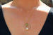 Kerrie Berrie Handmade Gold Necklace Made from Real Pearls and Olivine Peridot Beads