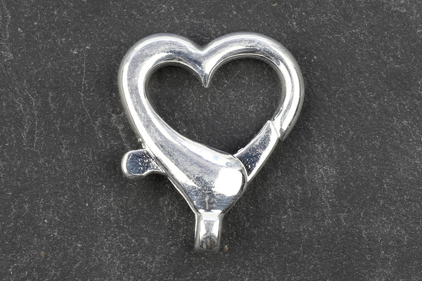 Kerrie Berrie Silver Love Heart Clasp for Jewellery Making Toggle Necklace 