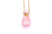 Kerrie Berrie Rose Quartz Perfume Bottle Necklace with Gold Plated Chain