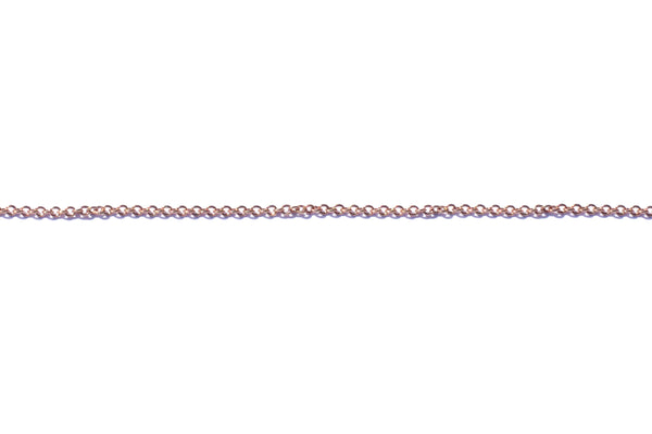 1mm by 1.5mm Fine Link Chain - Rose Gold (Tarnish Resistant)