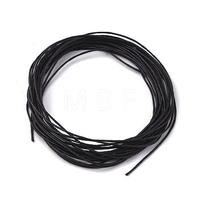 Black Waxed Cotton Cord (5m)1