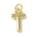 18K Gold Plated Letter Charms: A,B,C,D,E,F,G,H,IJ,K,L,M,N,O,Q,R,S,T,U,V,W,X,Y,Z