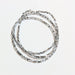 Silver Plated Hematite Faceted Cube Beads - 1.5mm
