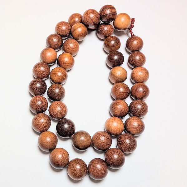 10mm Medium Brown Wood Beads (approx. 40 beads)