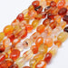 Natural Carnelian Semi-Precious Beads Strands (40cm)