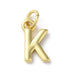 18K Gold Plated Letter Charms: A,B,C,D,E,F,G,H,IJ,K,L,M,N,O,Q,R,S,T,U,V,W,X,Y,Z