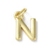 18K Gold Plated Letter Charms: A,B,C,D,E,F,G,H,IJ,K,L,M,N,O,Q,R,S,T,U,V,W,X,Y,Z