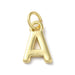 18K Gold Plated Letter Charms: A,B,C,D,E,F,G,H,IJ,K,L,M,N,O,Q,R,S,T,U,V,W,X,Y,Z