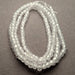 White/Crystal Clear Cubic Zirconia Beads - 2 x 2.5mmmm