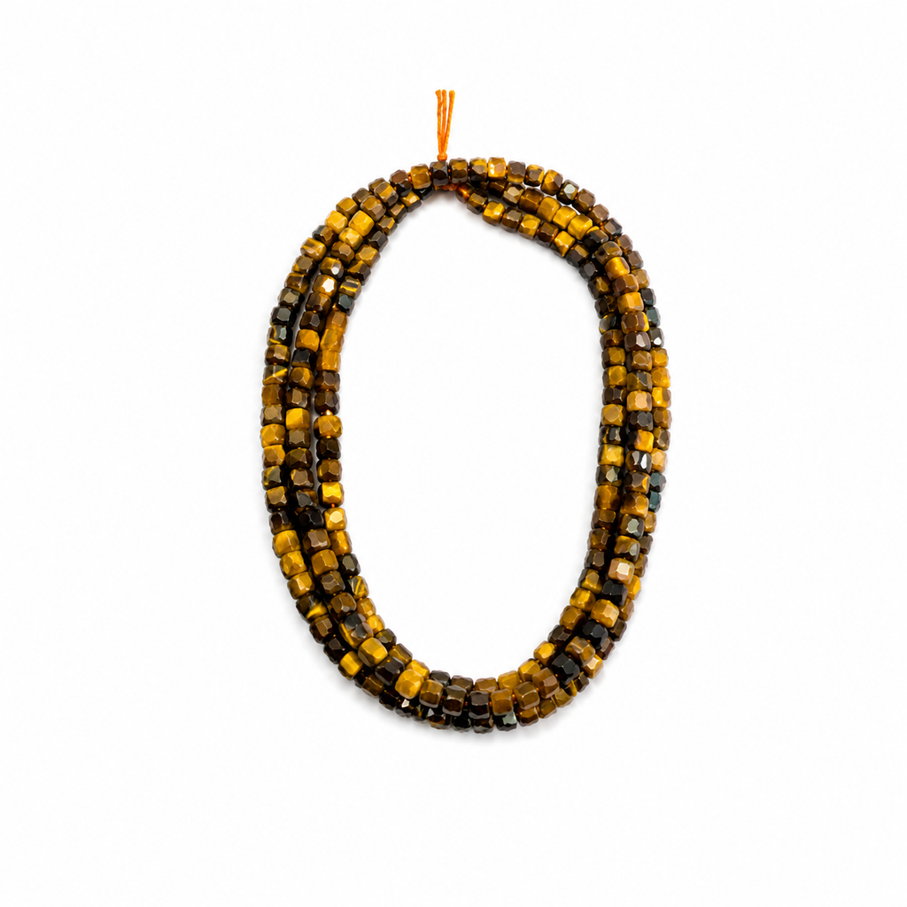 Tigers Eye – 2.5mm Cube