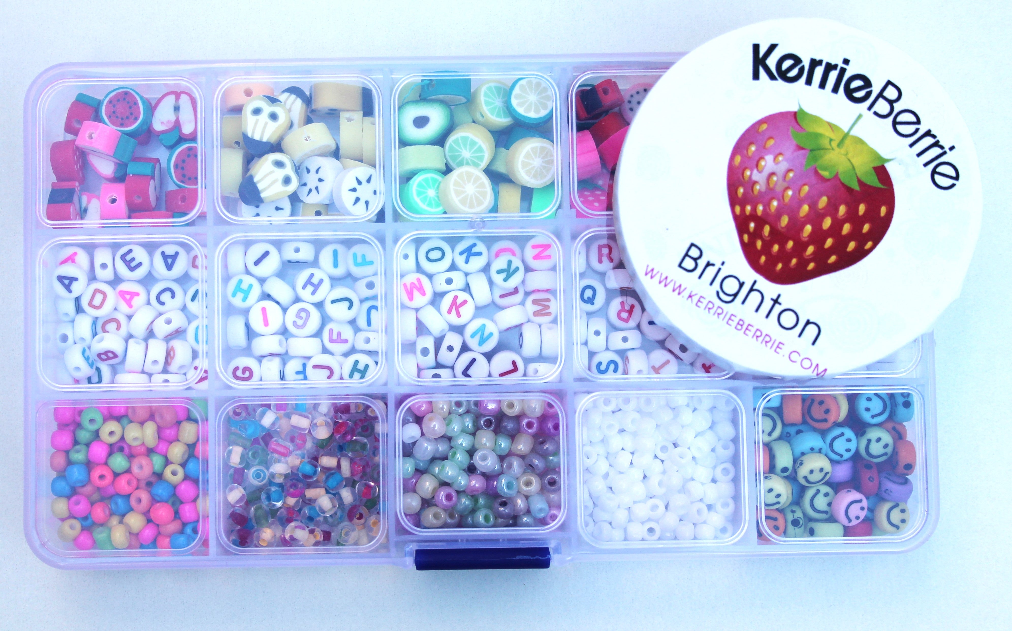 Fruit and Letter Bead Bracelet Making Kit – KerrieBerrie Beads