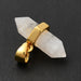 Moonstone Double Pointed Bullet Charm