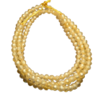 Yellow Cubic Zirconia Faceted Beads  - 2mm