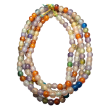 Multi Cubic Zirconia Round Beads - 2mm