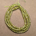 Olive Green Cubic Zirconia Faceted Beads - 2mm