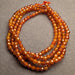 Orange Cubic Zirconia Faceted Beads - 2mm