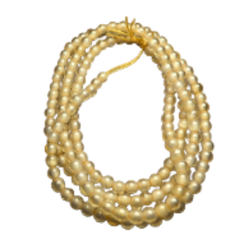 Yellow Cubic Zirconia Round Beads - 2mm