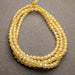 Yellow Cubic Zirconia Faceted Beads  - 2mm