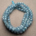 Denim Blue Opaque Cubic Zirconia Beads - 3mm