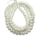 White Opaque Cubic Zirconia Beads - 3mm