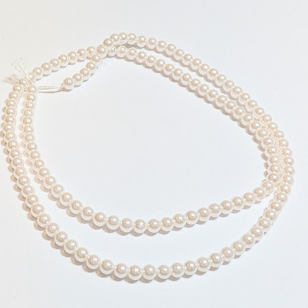 Cream Cubic Zirconia Pearls - 3mm