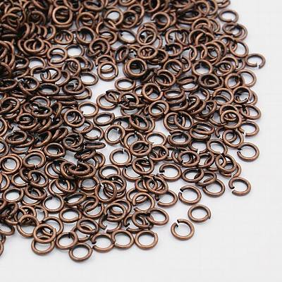 4mm Copper Open Jump Ring - 30pcs