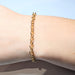Delicate 4mm Round Link Chain Bracelet, Gold Plated